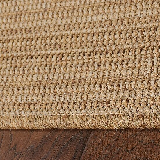 Covington Home Kehlani Tonal Stripe 7'10"X7'10" Indoor Outdoor Round Area Rug