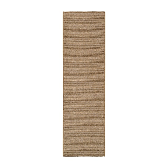 Covington Home Kehlani Tonal Stripe 2'3"X7'6" Indoor Outdoor Rectangular Runner