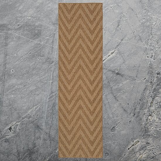 Covington Home Kehlani Chevron Stripe 2'3"X7'6" Indoor Outdoor Rectangular Runner