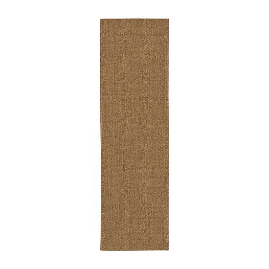 Covington Home Kehlani Basket Weave 2'3"X7'6" Indoor Outdoor Rectangular Runner