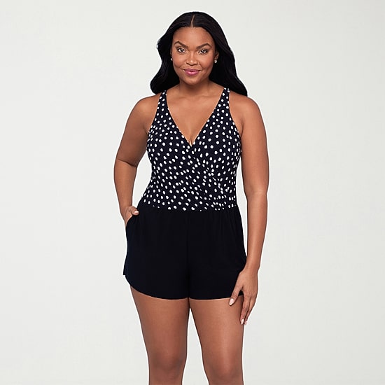 Trimshaper Womens Swim Romper