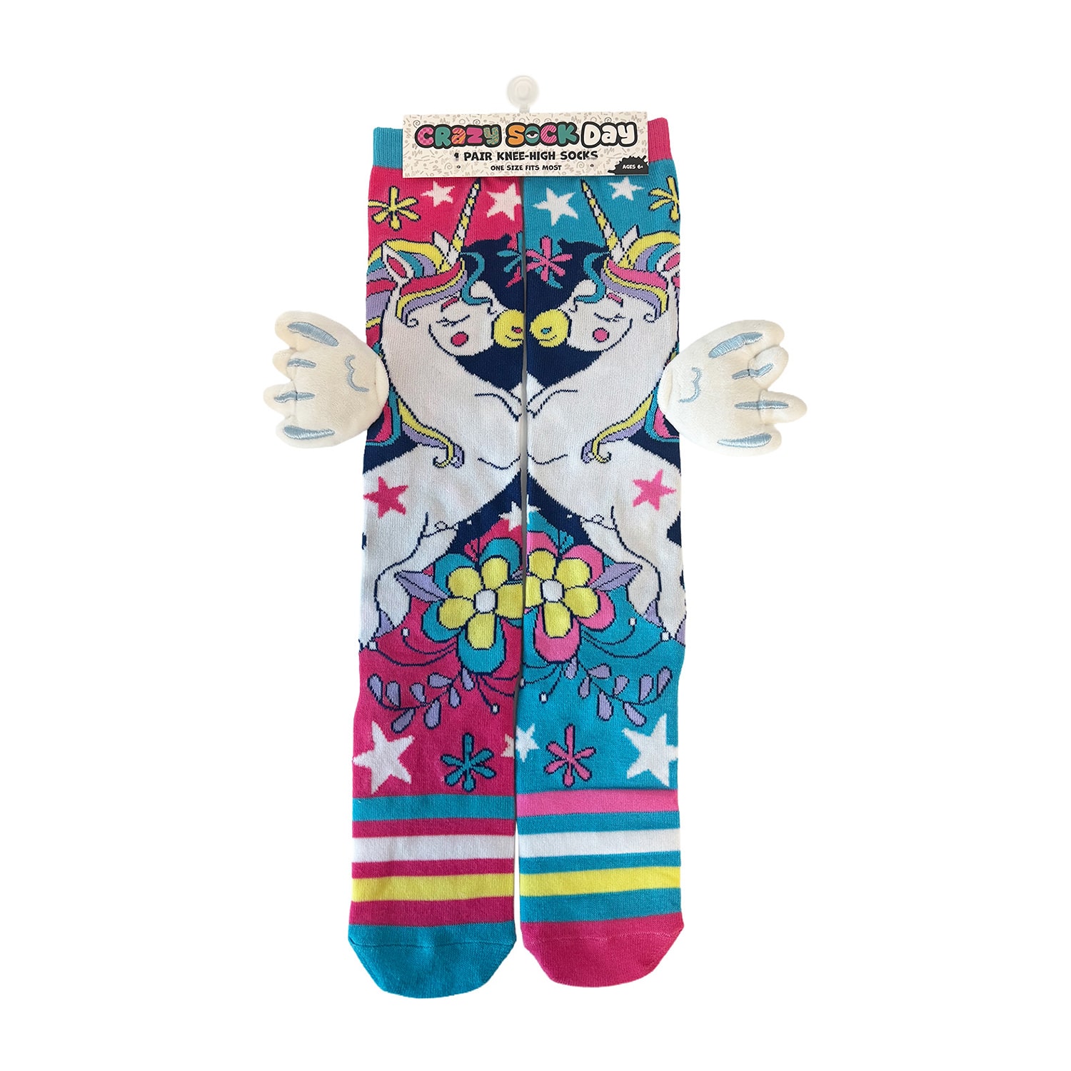 Novelty Crazy Sock Big Kid Unisex 1 Pair Knee High Socks