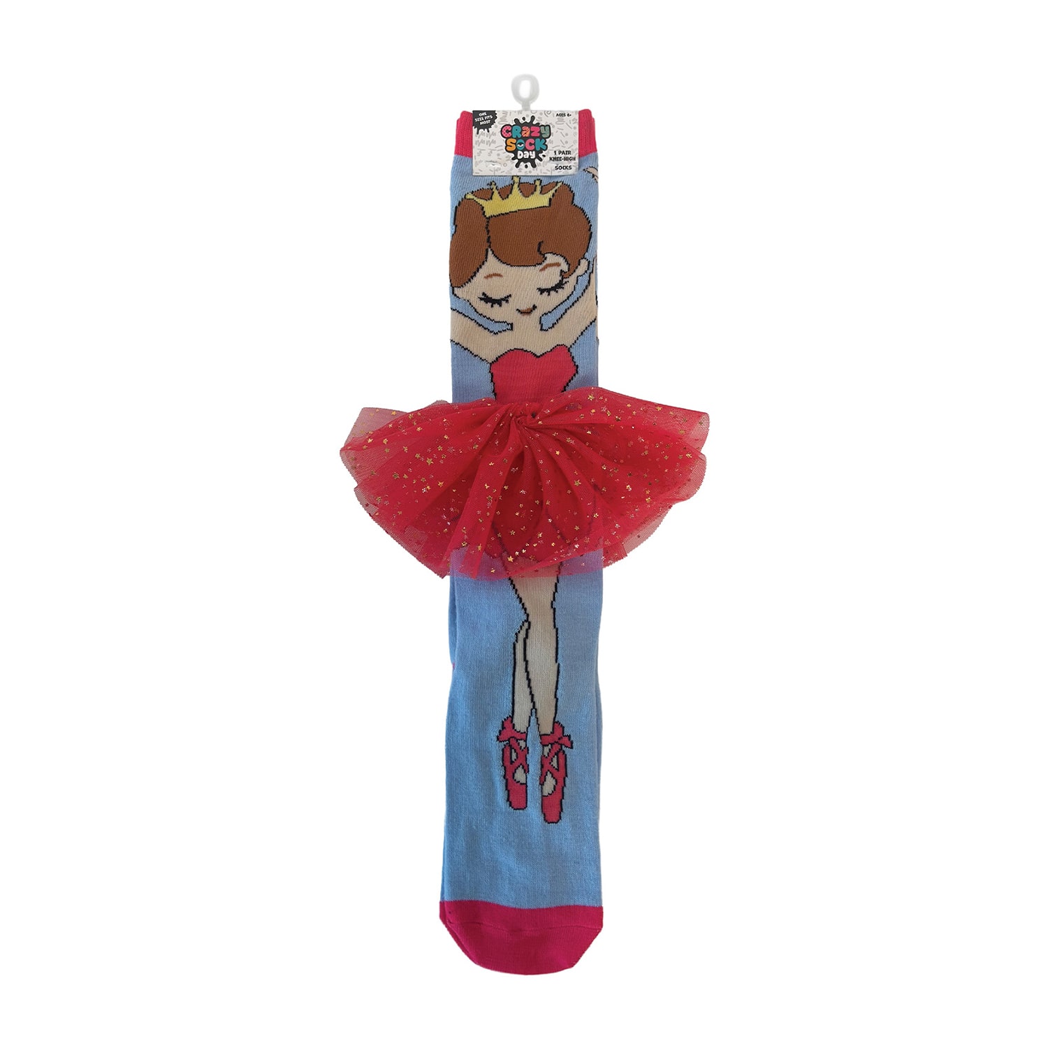Novelty Crazy Sock Big Kid Boys 1 Pair Knee High Socks