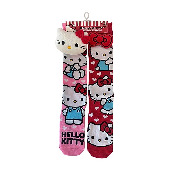 Crazy Sock Big Kid Unisex 1 Pair Hello Kitty Knee High Socks