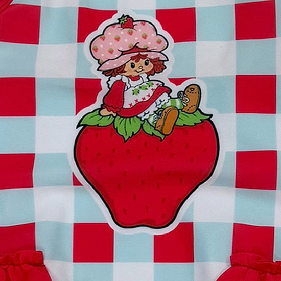 Toddler Girls Strawberry Shortcake Sleeveless Toddler One Piece Swimsuit
