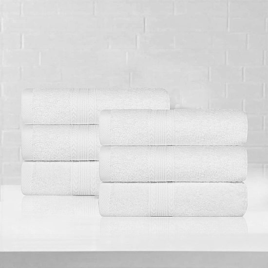 SUPERIOR® Eco-Friendly Cotton 6-pc. Hand Towel