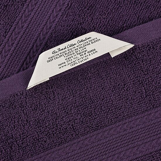 SUPERIOR® Eco-Friendly Cotton 8-pc. Quick Dry Bath Towel Set