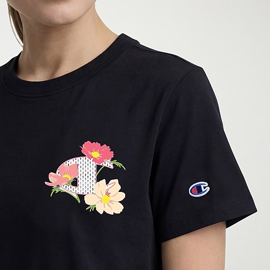 Champion Womens Crew Neck Short Sleeve Active T-Shirt