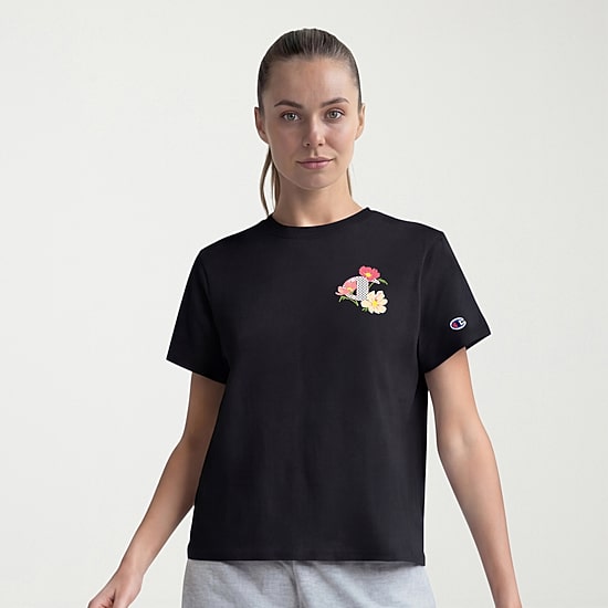 Champion Womens Crew Neck Short Sleeve Active T-Shirt