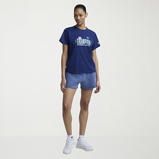 Champion Womens Crew Neck Short Sleeve Active T-Shirt
