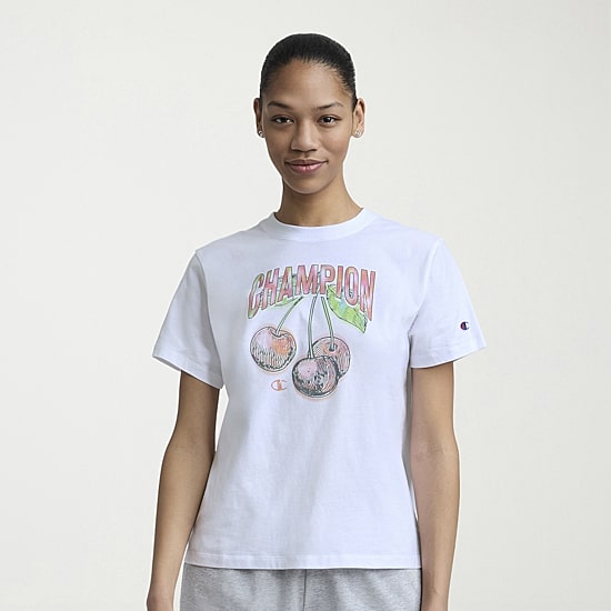 Champion Womens Crew Neck Short Sleeve Active T-Shirt