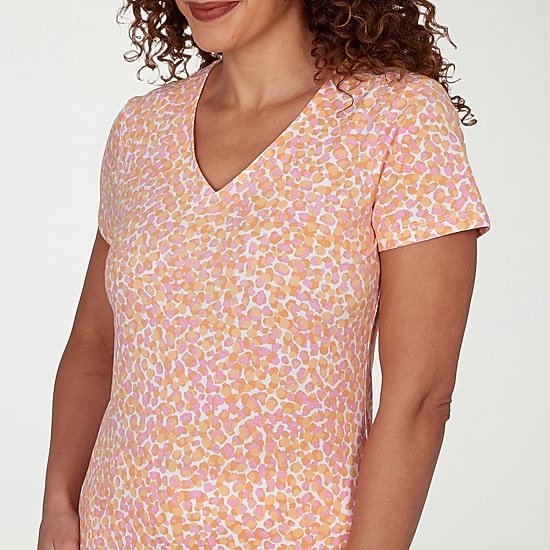 Hearts Of Palm Womens V Neck Short Sleeve T-Shirt