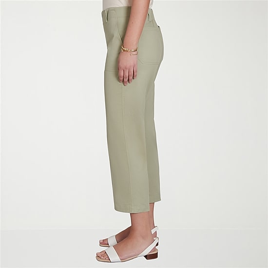 Hearts Of Palm Womens Straight Mid Rise Capri Pant