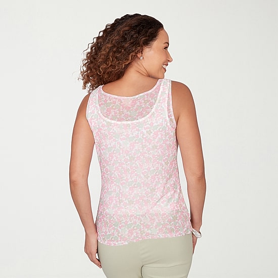 Hearts Of Palm Womens Scoop Neck Sleeveless Tank Top