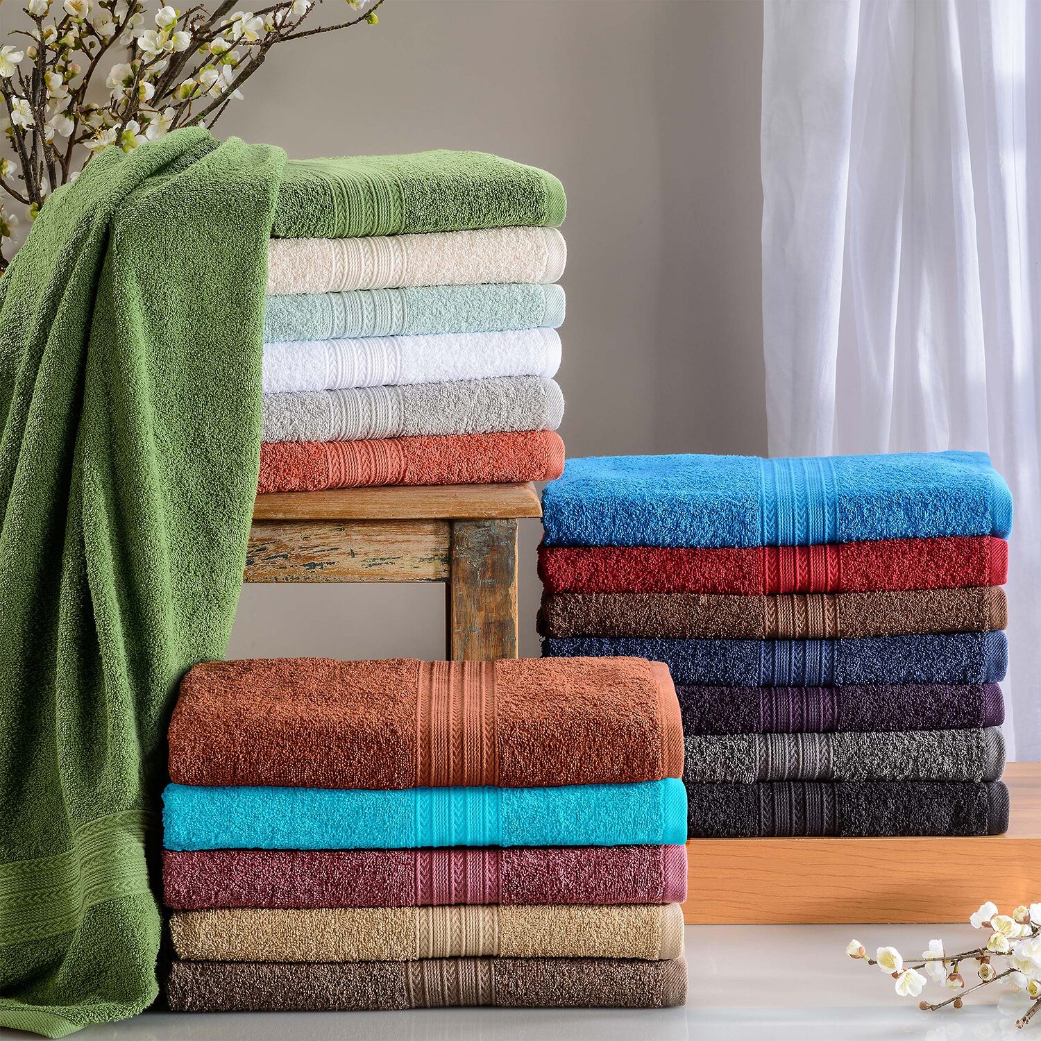 SUPERIOR® Eco-Friendly Cotton 12-pc. Quick Dry Washcloth