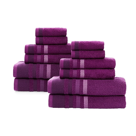 Home Expressions Stripe 12-pc. Bath Towel Set
