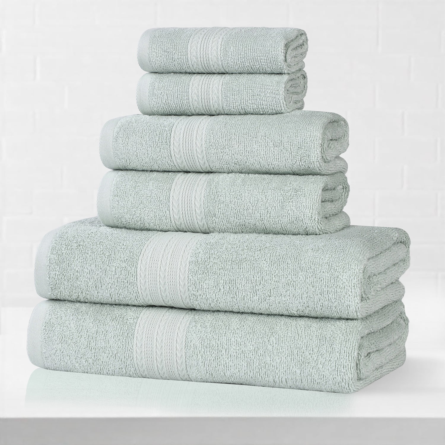 SUPERIOR® Eco-Friendly Cotton 6-pc. Quick Dry Bath Towel Set