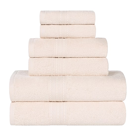 SUPERIOR® Eco-Friendly Cotton 6-pc. Quick Dry Bath Towel Set
