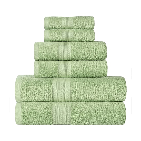 SUPERIOR® Eco-Friendly Cotton 6-pc. Quick Dry Bath Towel Set