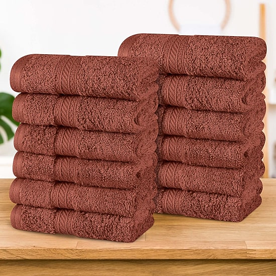 SUPERIOR® Atlas Premium Cotton 12-pc. Quick Dry Washcloth