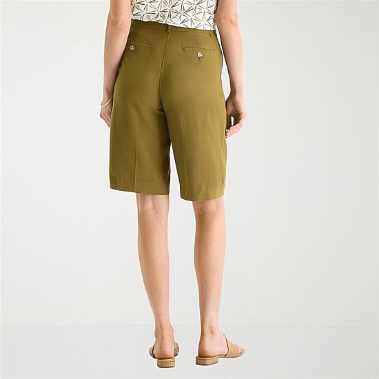 Worthington Womens 12" High Rise Tall Bermuda Short