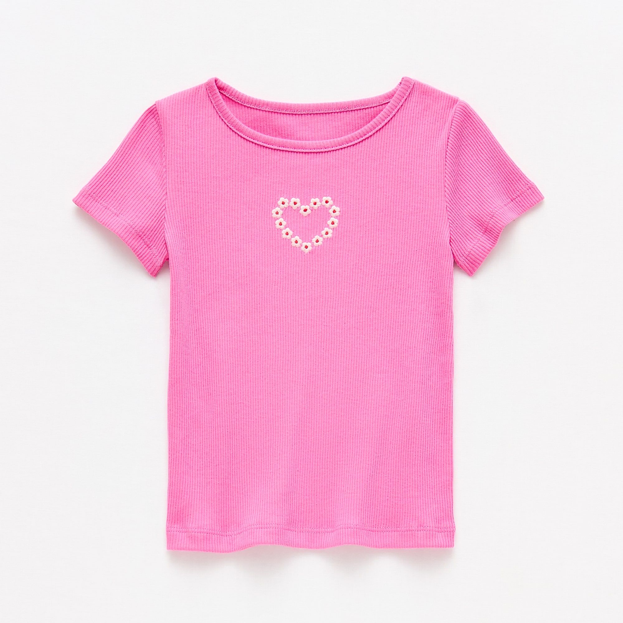 Okie Dokie Toddler & Little Girls Crew Neck Short Sleeve T-Shirt