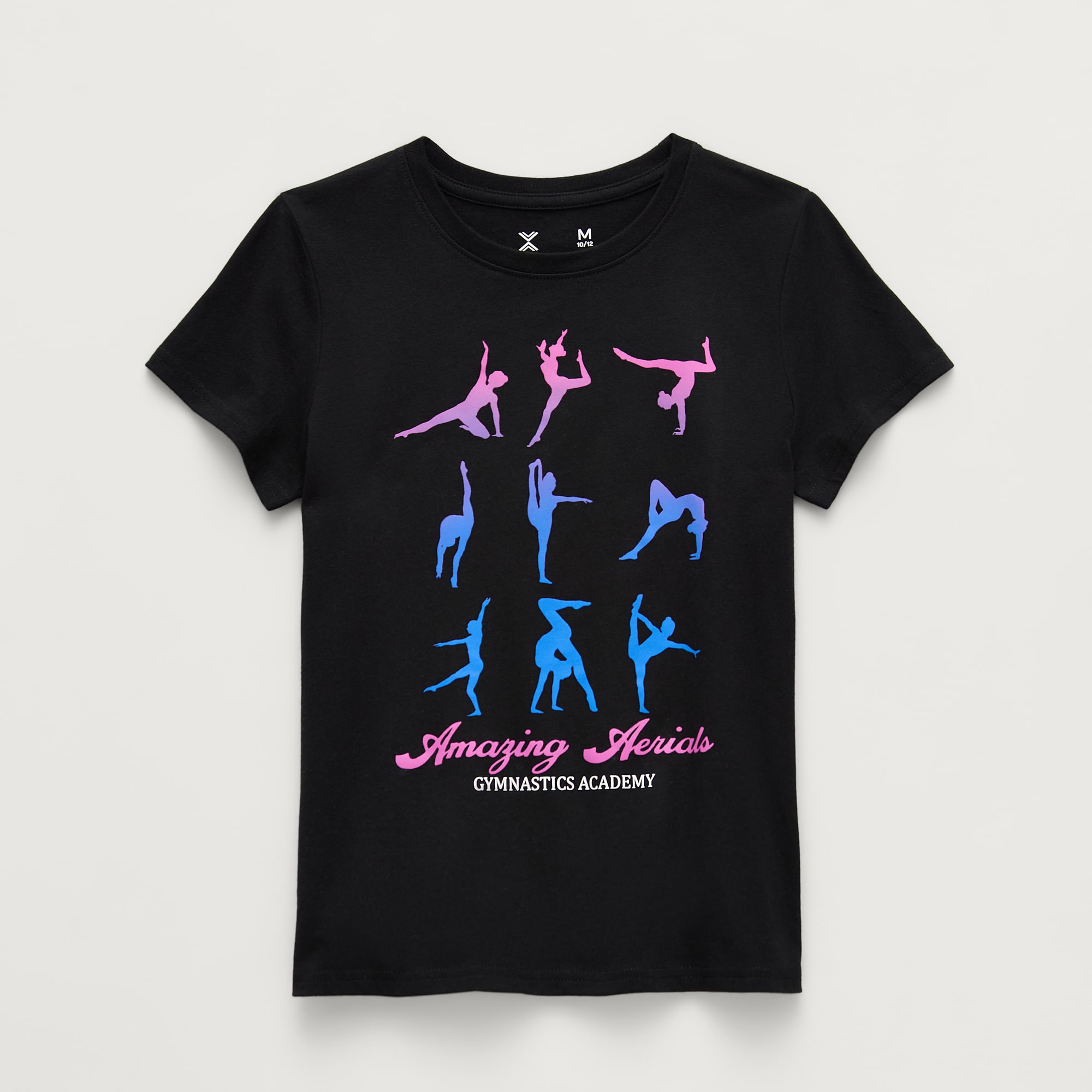 Xersion Little & Big Kid Girls Crew Neck Short Sleeve Regular Fit Graphic T-Shirt