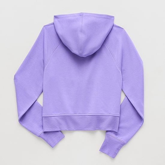 Xersion Super Soft Little & Big Kid Girls Long Sleeve Zipper Active Hoodie