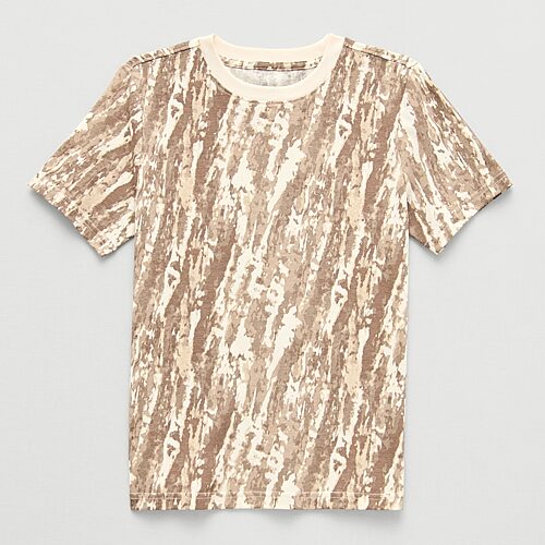 Xersion Little & Big Kid Boys Crew Neck Short Sleeve Regular Fit Graphic T-shirt In Sand