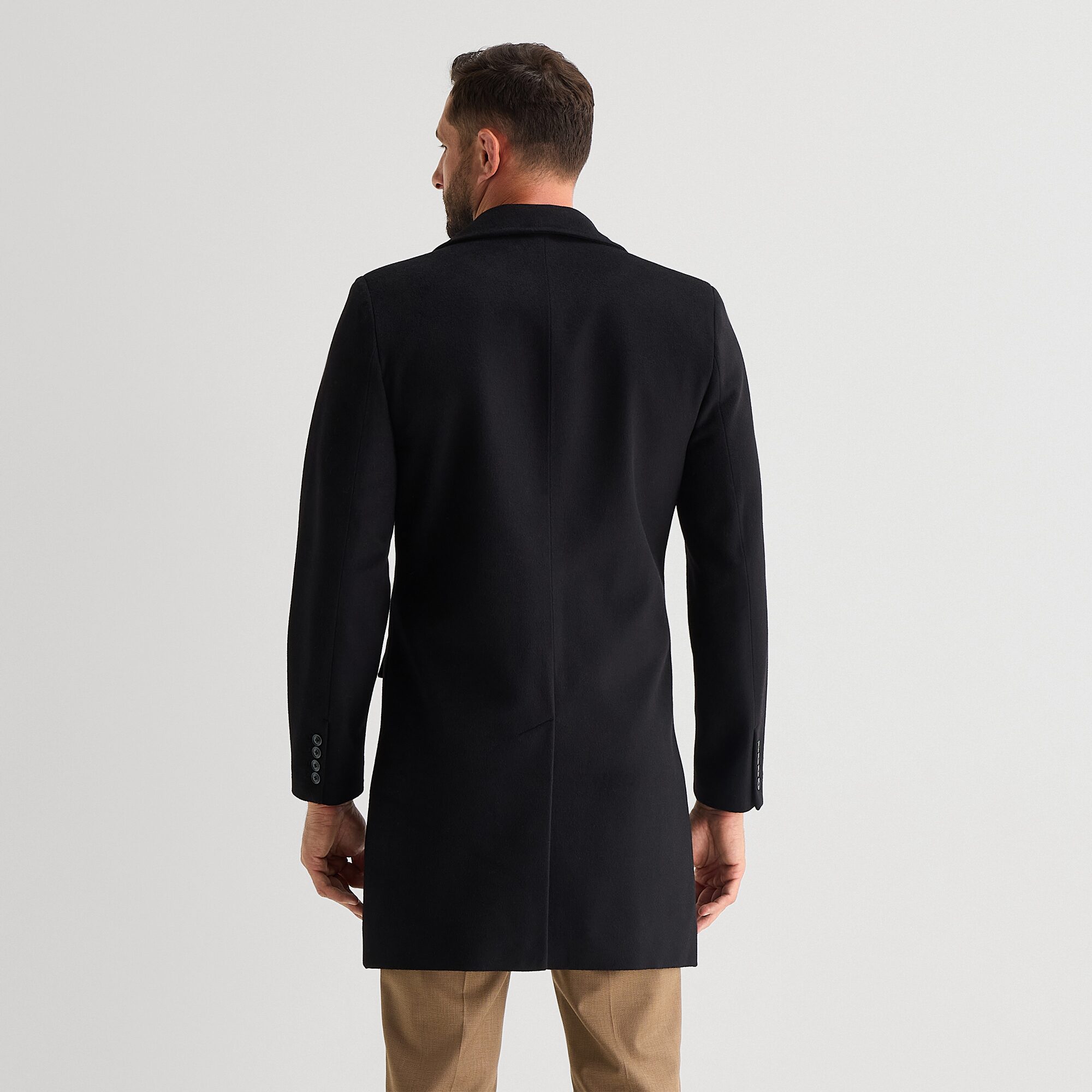J. Ferrar Water Resistant Mens Midweight Topcoat Coat