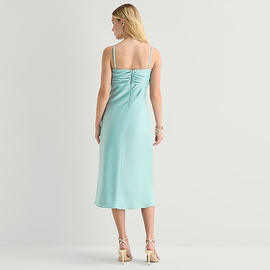 City Triangle Womens Juniors Sleeveless Slip Dress