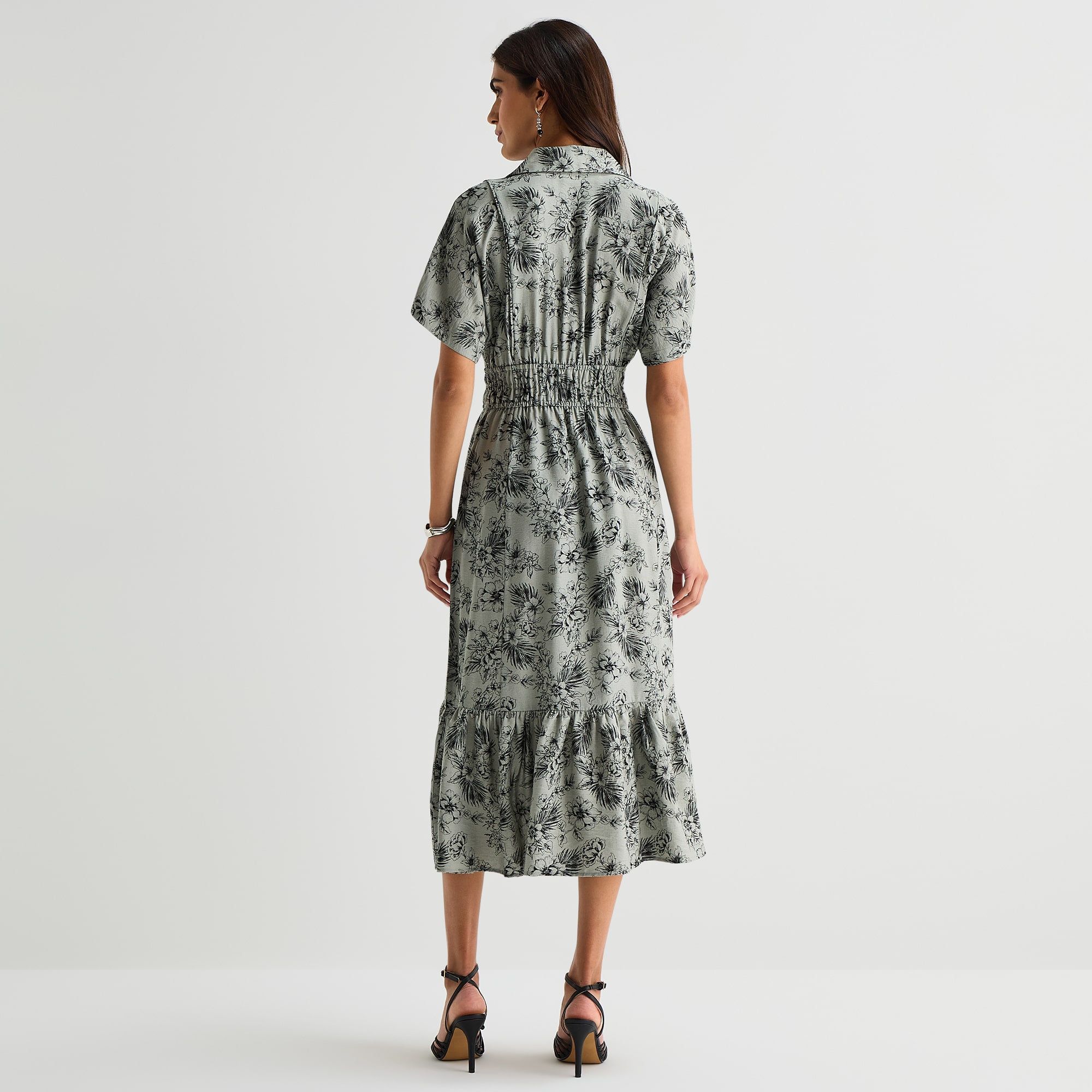 Melonie T Womens Short Sleeve Drop Shoulder Maxi Dress