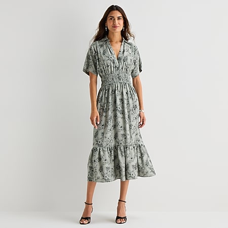 Threaded Pear Women's Quincy Sleeve Shift Mini Dress, Color: Black