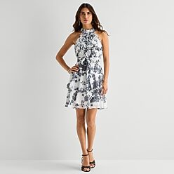 jcpenney blue and white floral dress Dresses - Women and knee SEASON-SUMMER Sweetheart Neckline Wedding Dresses Size:4 Coat