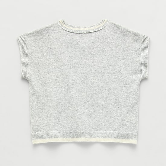 Eyeshadow Big Kid Girls V Neck Sweater Vest