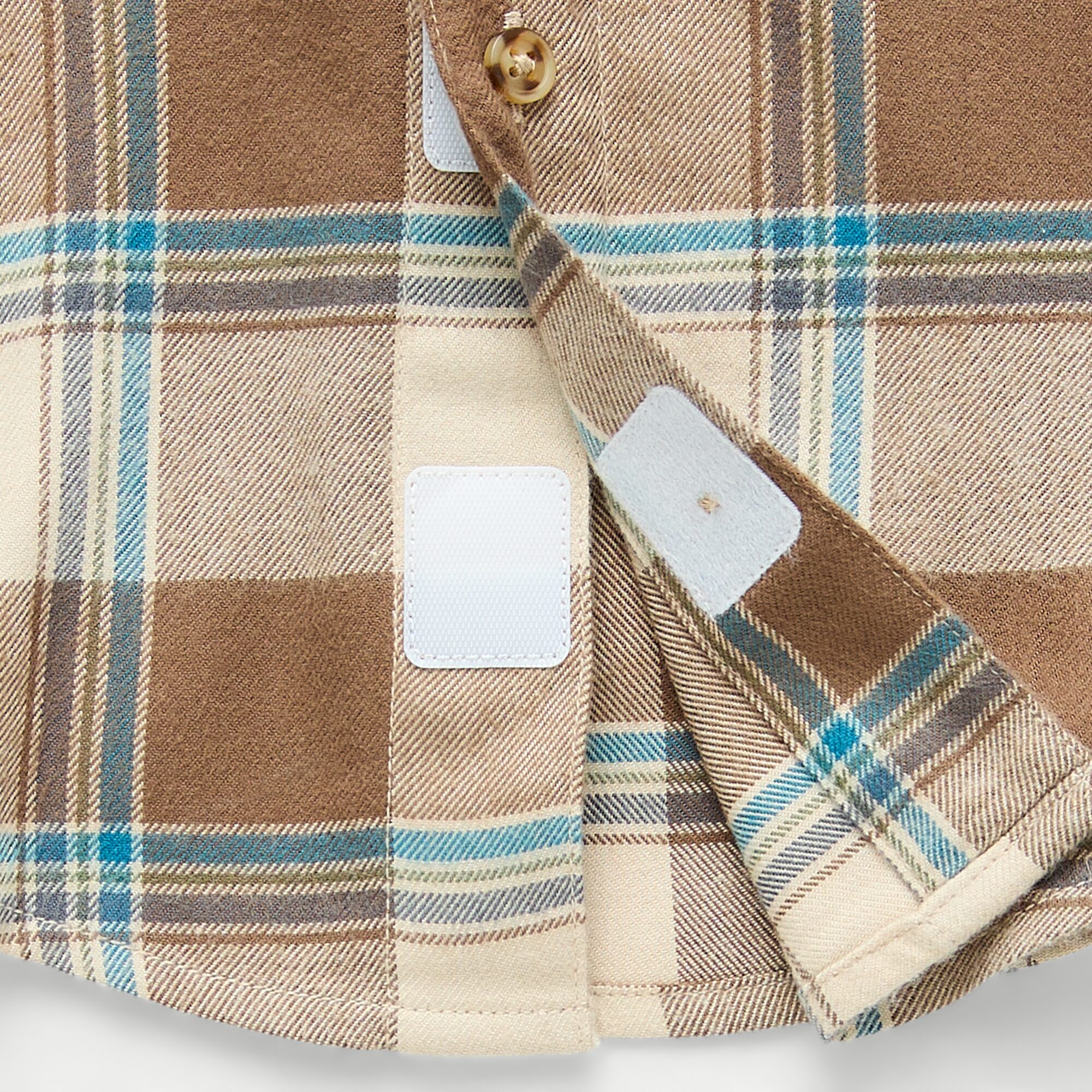Okie Dokie Toddler Boys Easy-on + Easy-off Long Sleeve Adaptive Regular Fit Flannel Shirt