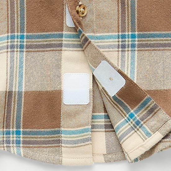 Okie Dokie Toddler Boys Easy-on + Easy-off Long Sleeve Adaptive Regular Fit Flannel Shirt