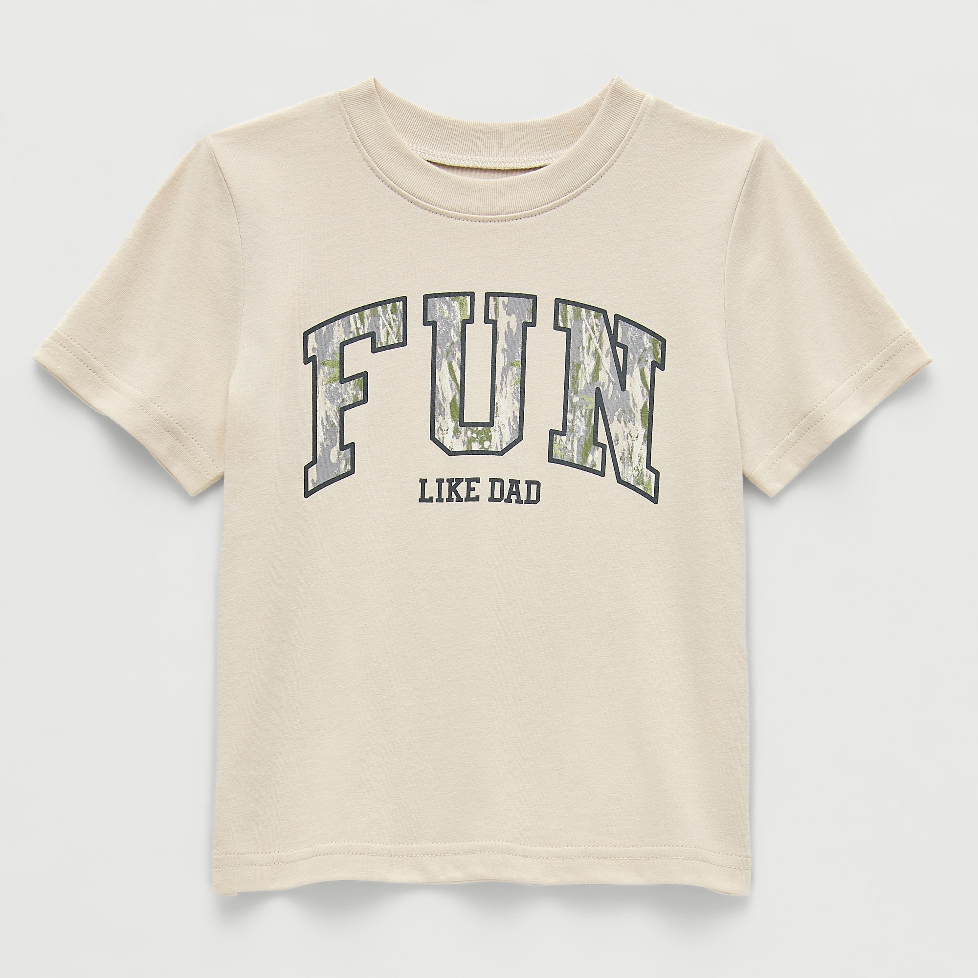 Okie Dokie Toddler & Little Boys Round Neck Short Sleeve Regular Fit Graphic T-Shirt