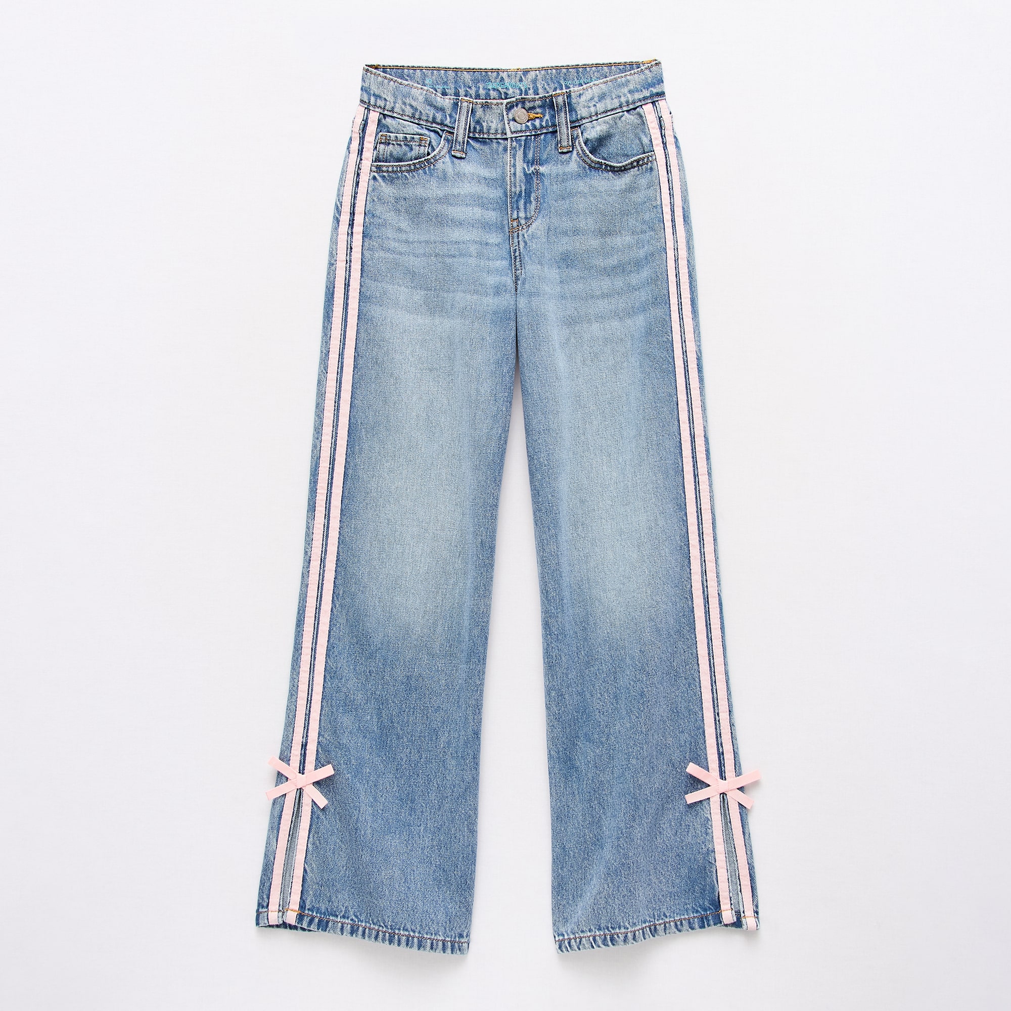 Thereabouts Little & Big Kid Girls Adjustable Waist Low Rise Baggy Fit Jean