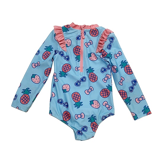 Toddler Girls Hello Kitty Long Sleeve Toddler One Piece Swimsuit