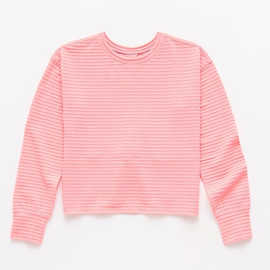 Xersion Little & Big Kid Girls Crew Neck Long Sleeve Active T-Shirt