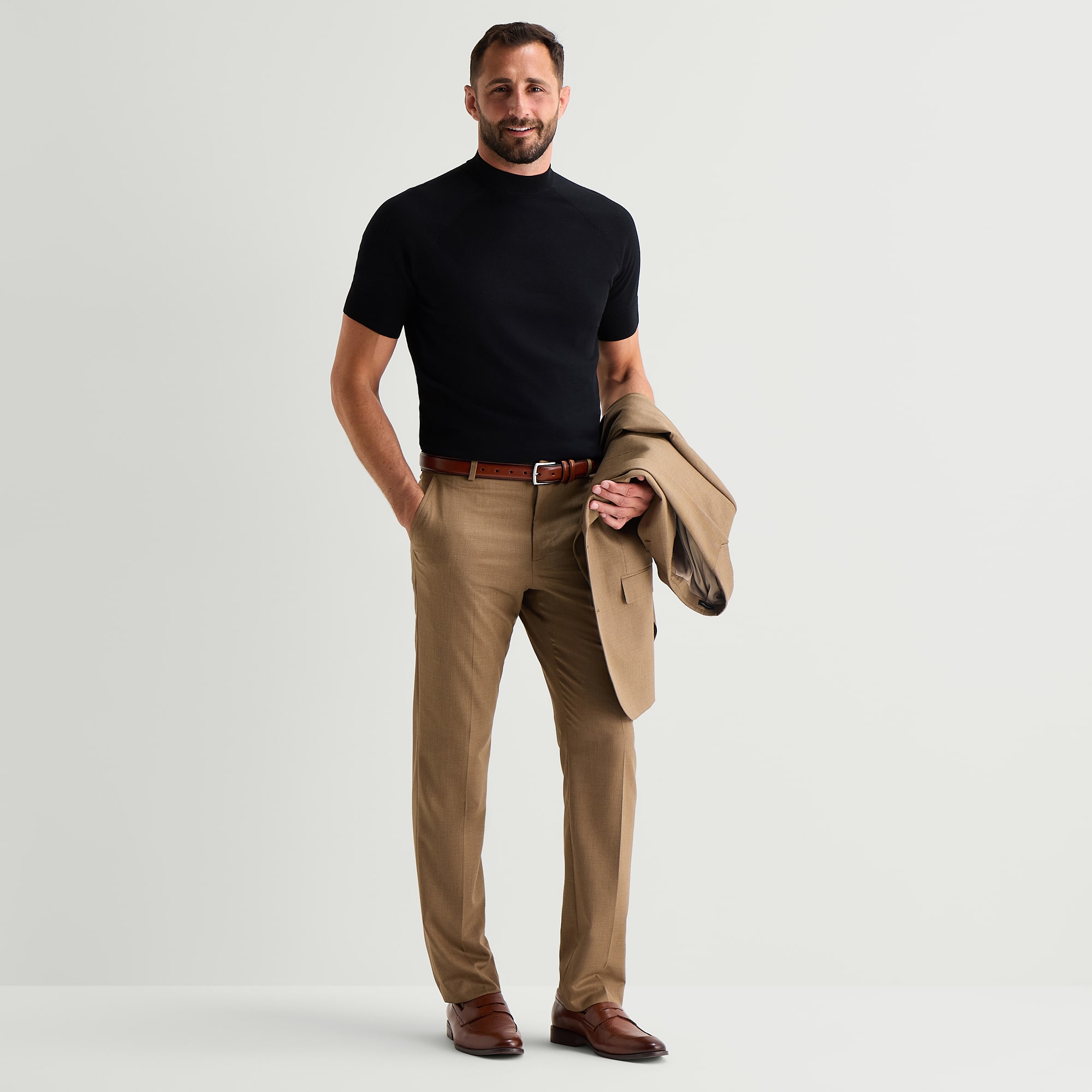 J. Ferrar Ultra Comfort Mens Slim Fit Flat Front Suit Pant