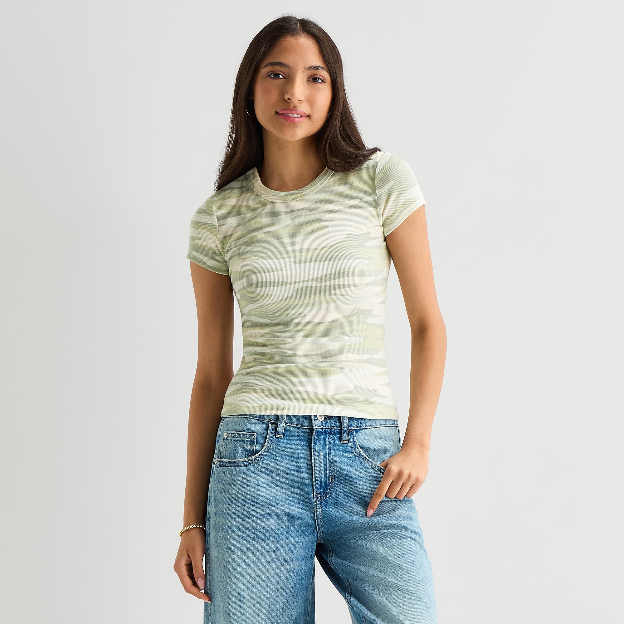 Arizona Womens Crew Neck Short Sleeve T-Shirt