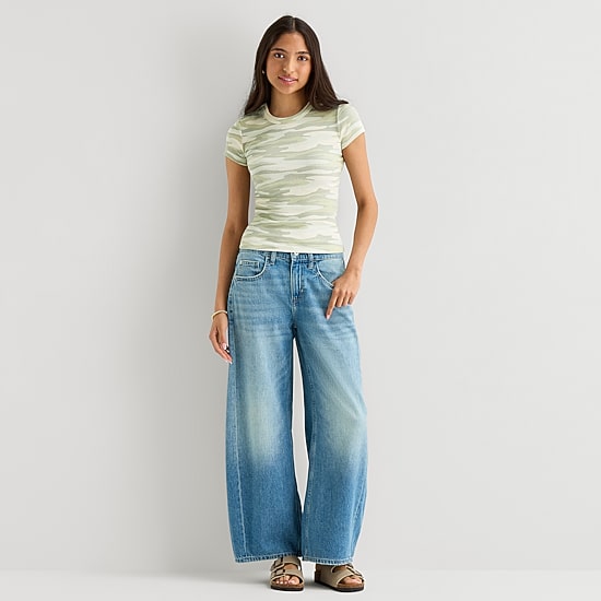 Arizona Womens Crew Neck Short Sleeve T-Shirt