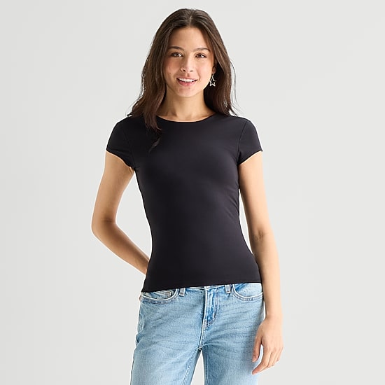 Arizona Smooth Womens Juniors Short Sleeve T-Shirt