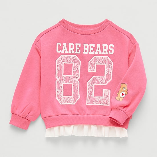 Grayson Little Toddler Girls Crew Neck Long Sleeve Care Bears Sweatshirt