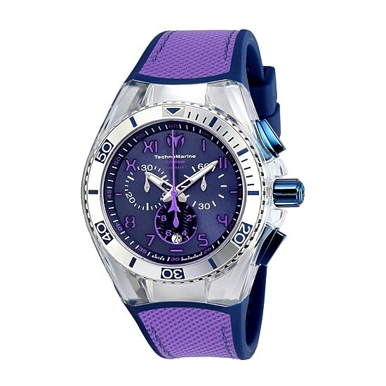Techno Marine Mens Blue Strap Watch Tm-115013