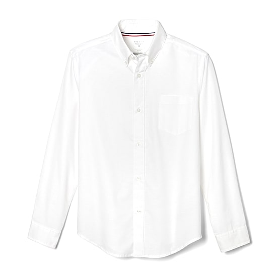 French Toast Little & Big Kid Boys Wrinkle Resistant Button Down Collar Long Sleeve Dress Shirt
