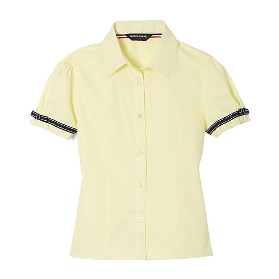French Toast Little & Big Kid Girls Short Sleeve Embellished Blouse