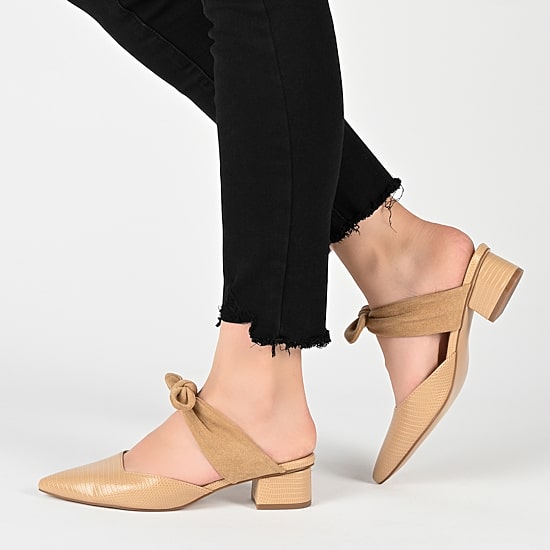 Journee Collection Melora Womens Pointed Closed Toe Mules